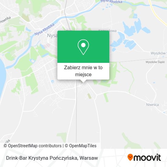 Mapa Drink-Bar Krystyna Pończyńska