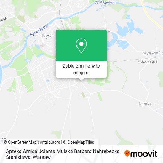 Mapa Apteka Arnica Jolanta Mulska Barbara Nehrebecka Stanisława