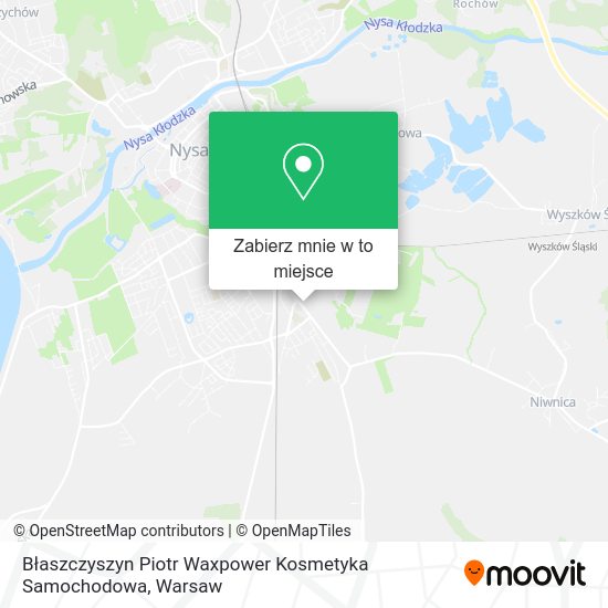 Mapa Błaszczyszyn Piotr Waxpower Kosmetyka Samochodowa