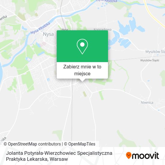 Mapa Jolanta Potyrała-Wierzchowiec Specjalistyczna Praktyka Lekarska