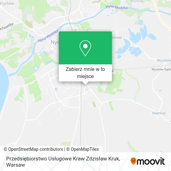 Mapa Przedsiębiorstwo Usługowe Kraw Zdzisław Kruk