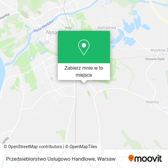 Mapa Przedsiebiorstwo Uslugowo Handlowe