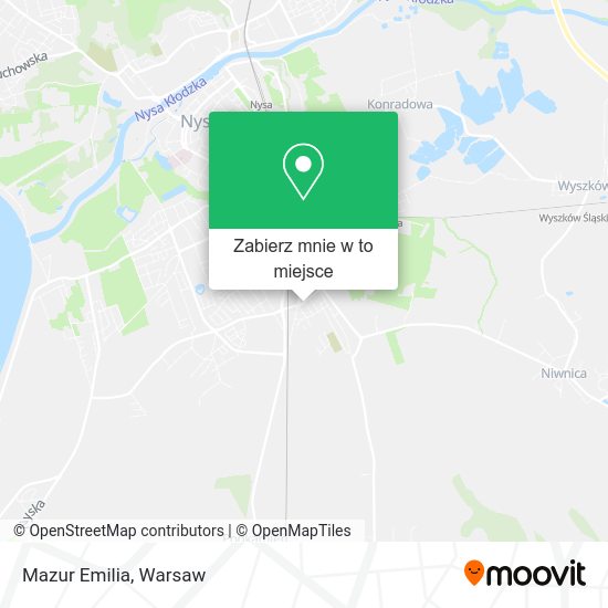 Mapa Mazur Emilia