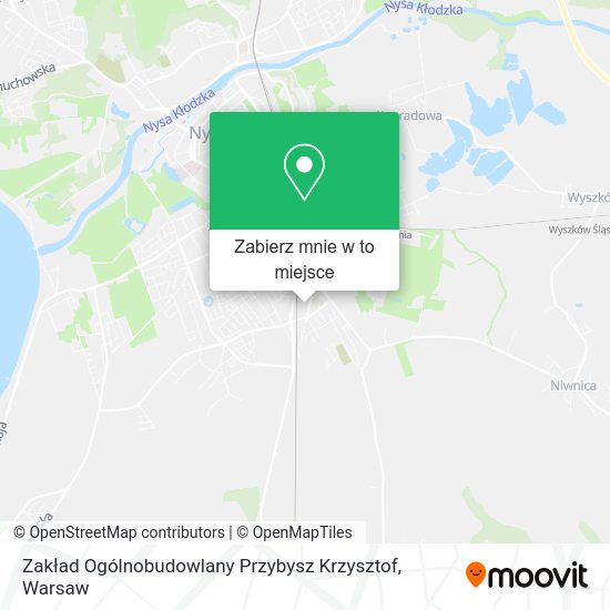 Mapa Zakład Ogólnobudowlany Przybysz Krzysztof