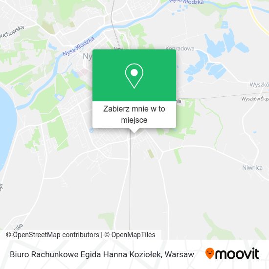 Mapa Biuro Rachunkowe Egida Hanna Koziołek