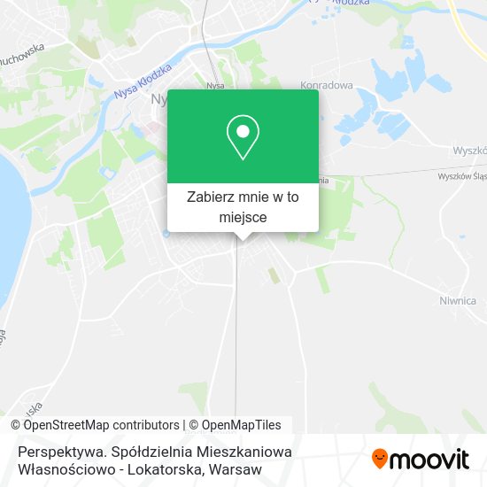 Mapa Perspektywa. Spółdzielnia Mieszkaniowa Własnościowo - Lokatorska