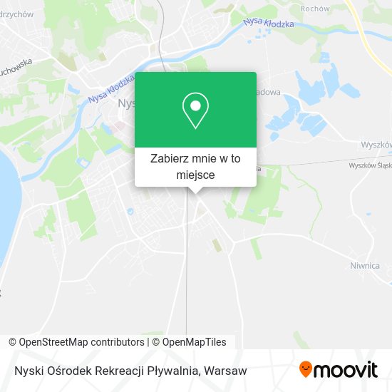 Mapa Nyski Ośrodek Rekreacji Pływalnia