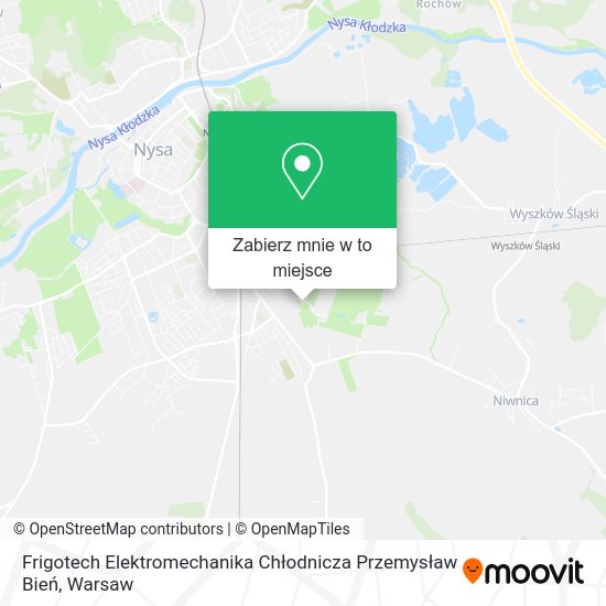 Mapa Frigotech Elektromechanika Chłodnicza Przemysław Bień