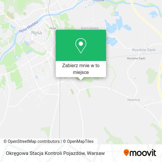 Mapa Okręgowa Stacja Kontroli Pojazdów