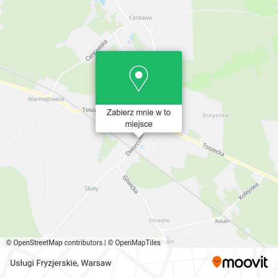 Mapa Usługi Fryzjerskie