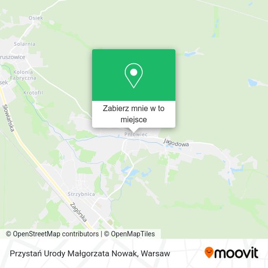 Mapa Przystań Urody Małgorzata Nowak