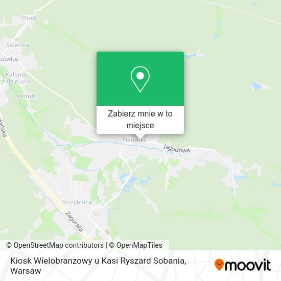 Mapa Kiosk Wielobranzowy u Kasi Ryszard Sobania