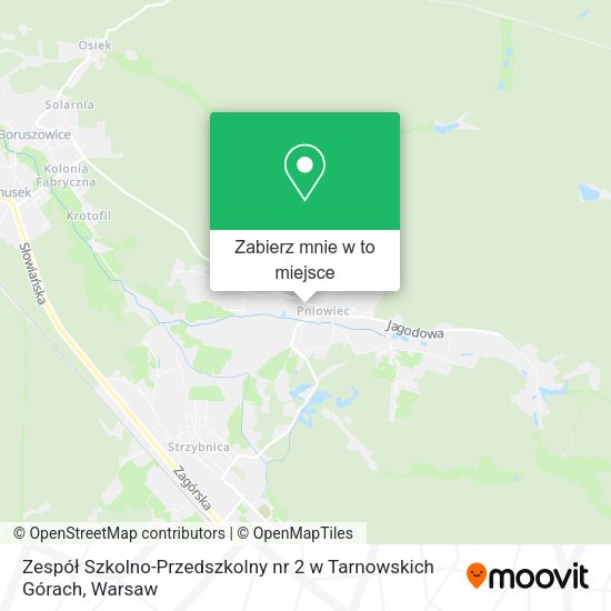 Mapa Zespół Szkolno-Przedszkolny nr 2 w Tarnowskich Górach