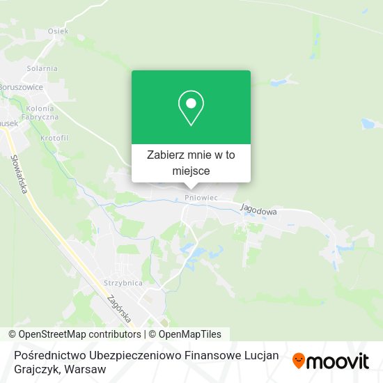 Mapa Pośrednictwo Ubezpieczeniowo Finansowe Lucjan Grajczyk