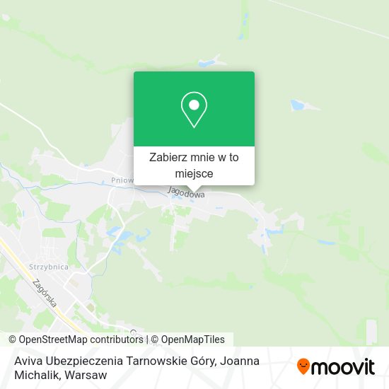 Mapa Aviva Ubezpieczenia Tarnowskie Góry, Joanna Michalik