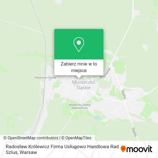 Mapa Radosław Królewicz Firma Usługowo Handlowa Rad Szlus