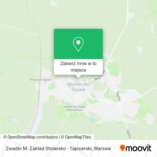 Mapa Zwadło M. Zakład Stolarsko - Tapicerski