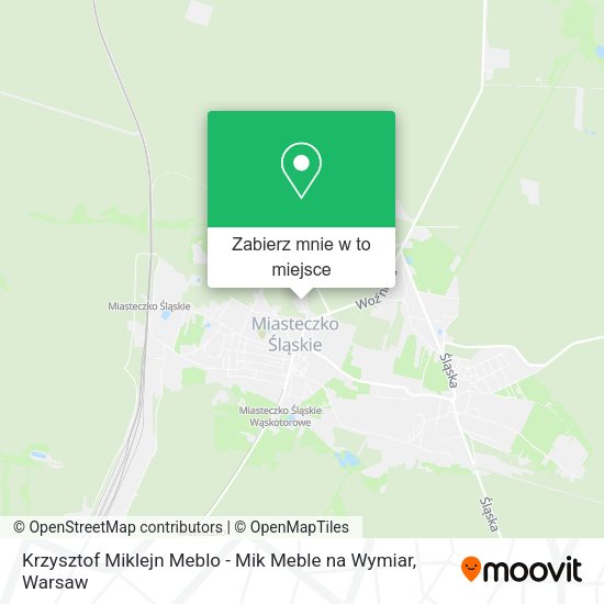 Mapa Krzysztof Miklejn Meblo - Mik Meble na Wymiar