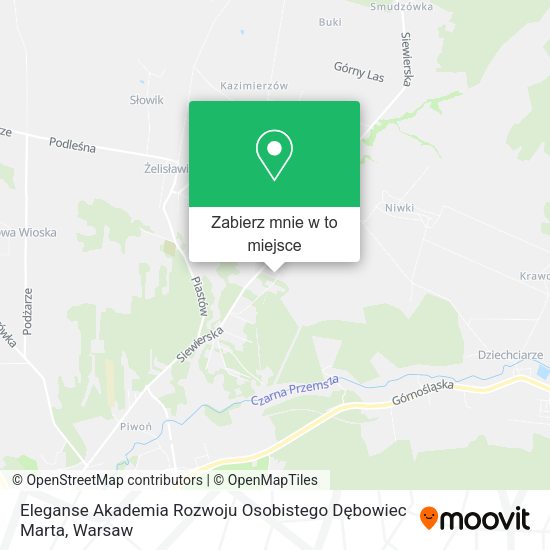 Mapa Eleganse Akademia Rozwoju Osobistego Dębowiec Marta