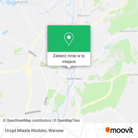 Mapa Urząd Miasta Kłodzko