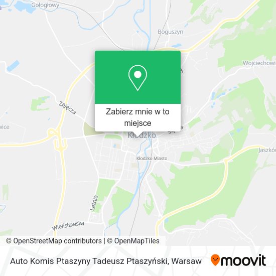 Mapa Auto Komis Ptaszyny Tadeusz Ptaszyński