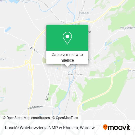 Mapa Kościół Wniebowzięcia NMP w Kłodzku