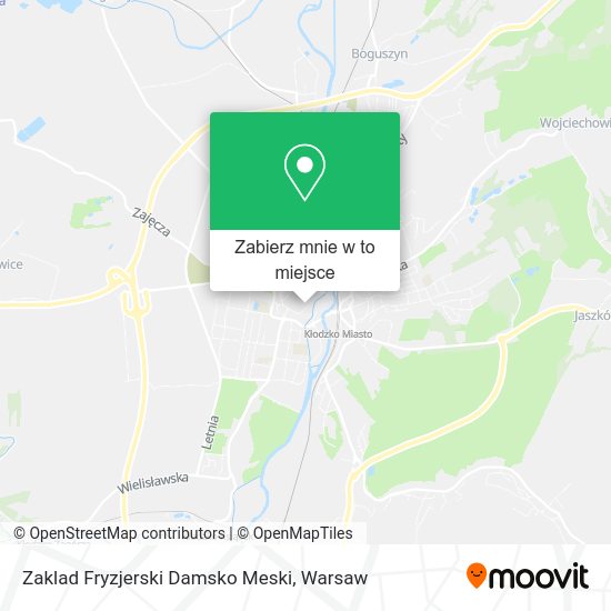 Mapa Zaklad Fryzjerski Damsko Meski