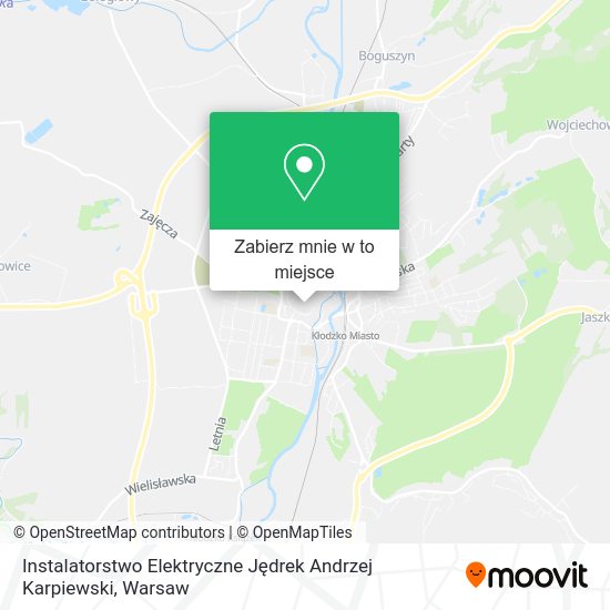 Mapa Instalatorstwo Elektryczne Jędrek Andrzej Karpiewski