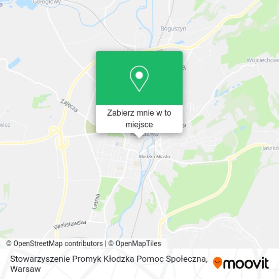 Mapa Stowarzyszenie Promyk Kłodzka Pomoc Społeczna