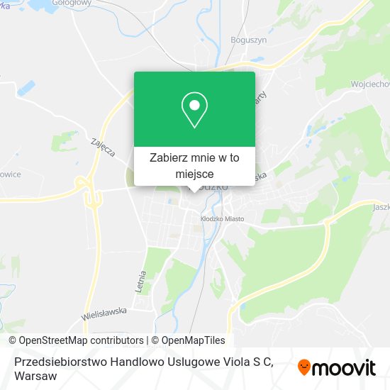 Mapa Przedsiebiorstwo Handlowo Uslugowe Viola S C