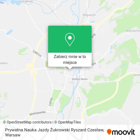 Mapa Prywatna Nauka Jazdy Żukrowski Ryszard Czesław