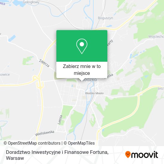 Mapa Doradztwo Inwestycyjne i Finansowe Fortuna