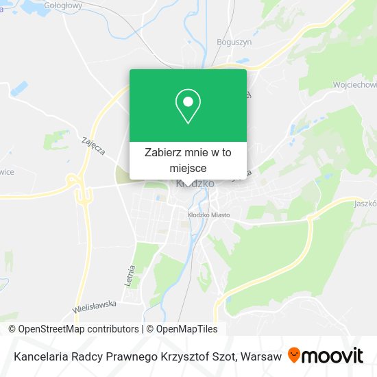 Mapa Kancelaria Radcy Prawnego Krzysztof Szot