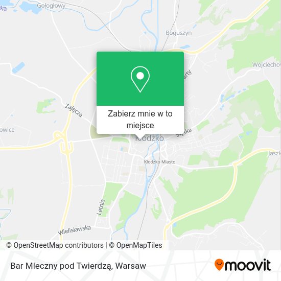 Mapa Bar Mleczny pod Twierdzą