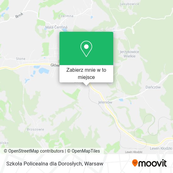 Mapa Szkoła Policealna dla Dorosłych