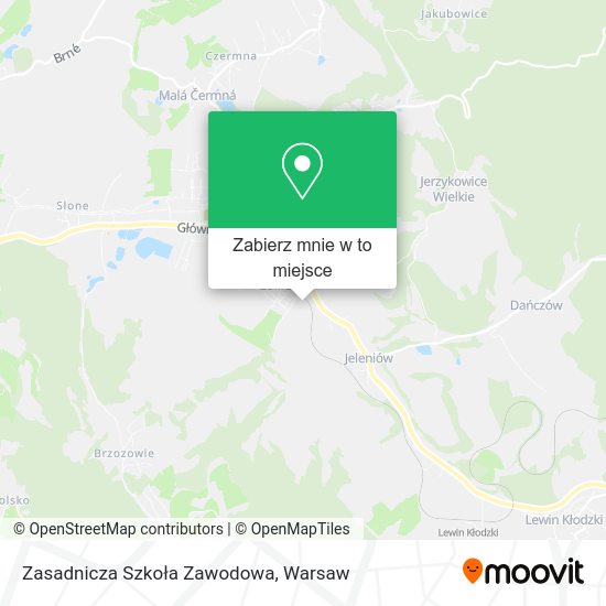 Mapa Zasadnicza Szkoła Zawodowa