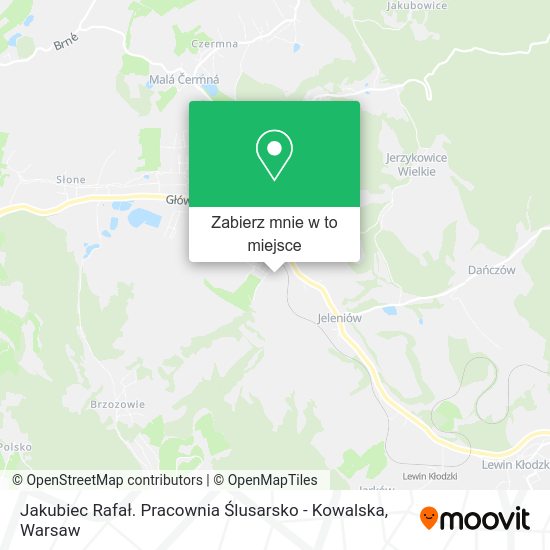 Mapa Jakubiec Rafał. Pracownia Ślusarsko - Kowalska