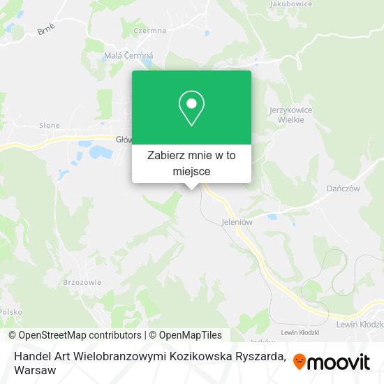 Mapa Handel Art Wielobranzowymi Kozikowska Ryszarda