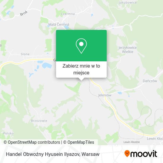 Mapa Handel Obwoźny Hyusein Ilyazov