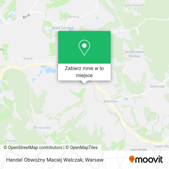 Mapa Handel Obwoźny Maciej Walczak