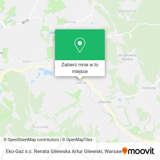 Mapa Eko-Gaz s.c. Renata Gilewska Artur Gilewski