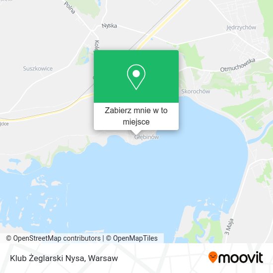 Mapa Klub Żeglarski Nysa