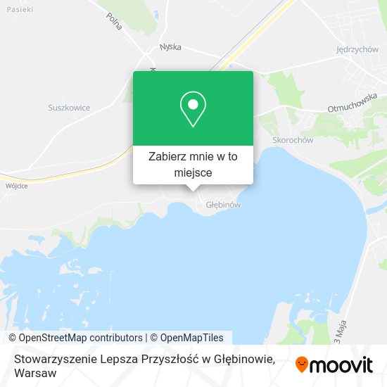 Mapa Stowarzyszenie Lepsza Przyszłość w Głębinowie