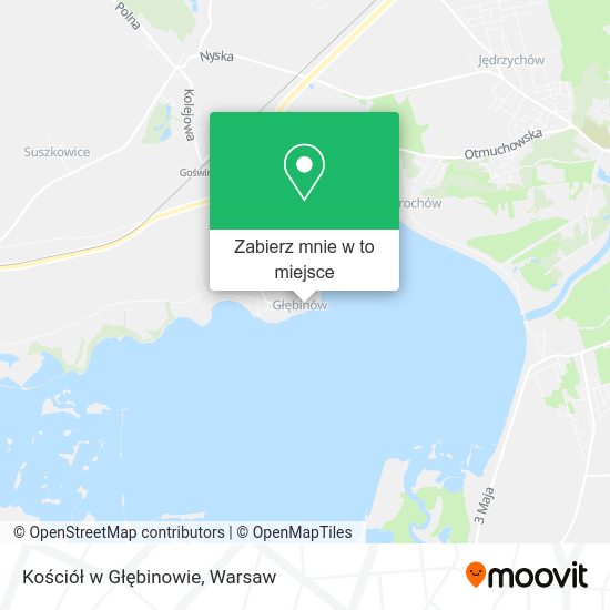 Mapa Kościół w Głębinowie