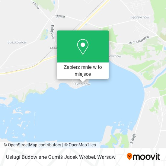 Mapa Usługi Budowlane Gumiś Jacek Wróbel