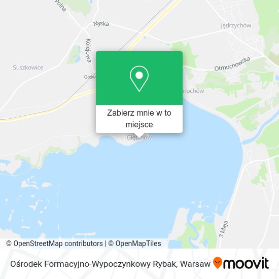 Mapa Ośrodek Formacyjno-Wypoczynkowy Rybak