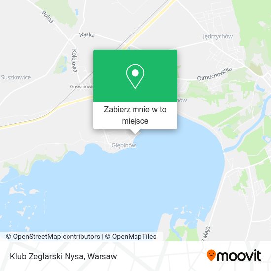 Mapa Klub Zeglarski Nysa