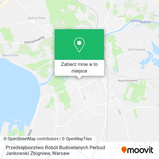 Mapa Przedsiębiorstwo Robót Budowlanych Perbud Jankowski Zbigniew