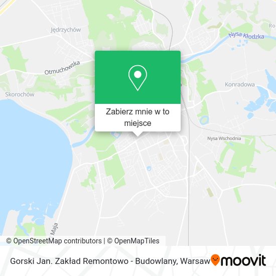 Mapa Gorski Jan. Zakład Remontowo - Budowlany