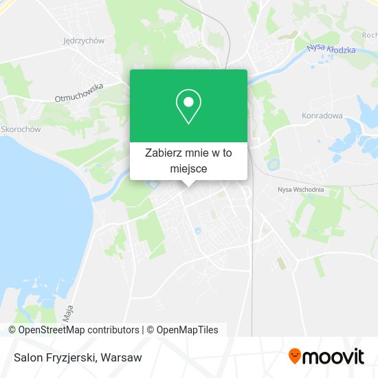 Mapa Salon Fryzjerski